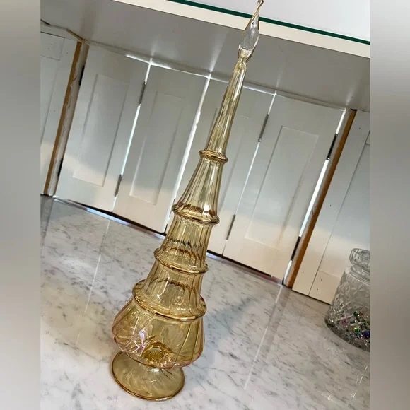 Collectible 16" Egyptian Museum Glass Tree - Picture 2 of 7